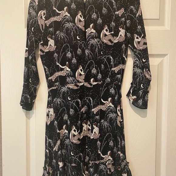 Reformation Doutez Dress in Champagne Wishes Size 0 - Picture 6 of 10